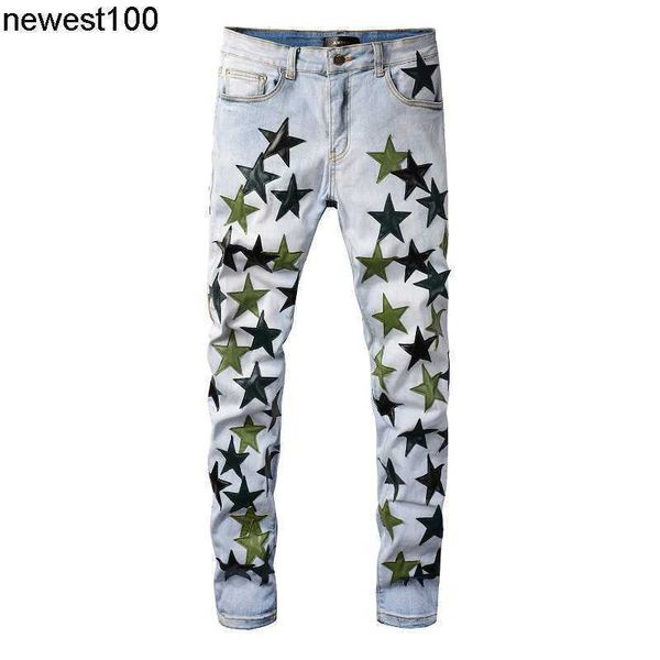men's jeans amirs designer skinny green star fashion men's youth high craft elastic slim jeans, Blue
men's jeans amirs designer skinny green star fashion men's youth high craft elastic slim jeans, Blue