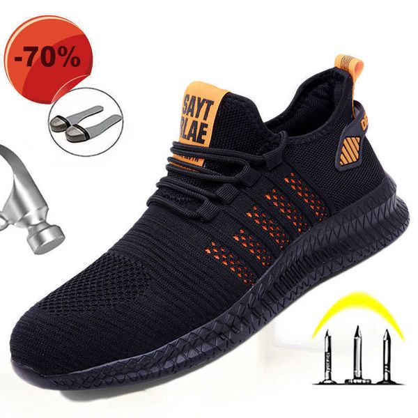 safety shoes construction anti-puncture light shoes men work steal toe sneaker large size outdoor sports, Black;brown
safety shoes construction anti-puncture light shoes men work steal toe sneaker large size outdoor sports, Black;brown