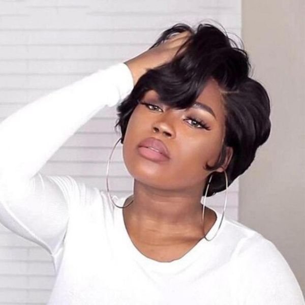 pixie cut t part lace front wig transparent straight bob human hair wigs 13x4x1 preplucked hairline for black women, Black;brown
pixie cut t part lace front wig transparent straight bob human hair wigs 13x4x1 preplucked hairline for black women, Black;brown