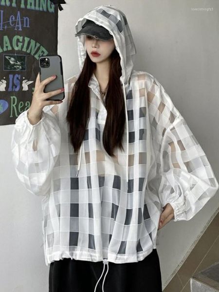 women's jackets plaid coat for women hooded long sleeve patchwork drawstring casual thin coats female summer fashion clothing 2022, Black;brown
women's jackets plaid coat for women hooded long sleeve patchwork drawstring casual thin coats female summer fashion clothing 2022, Black;brown