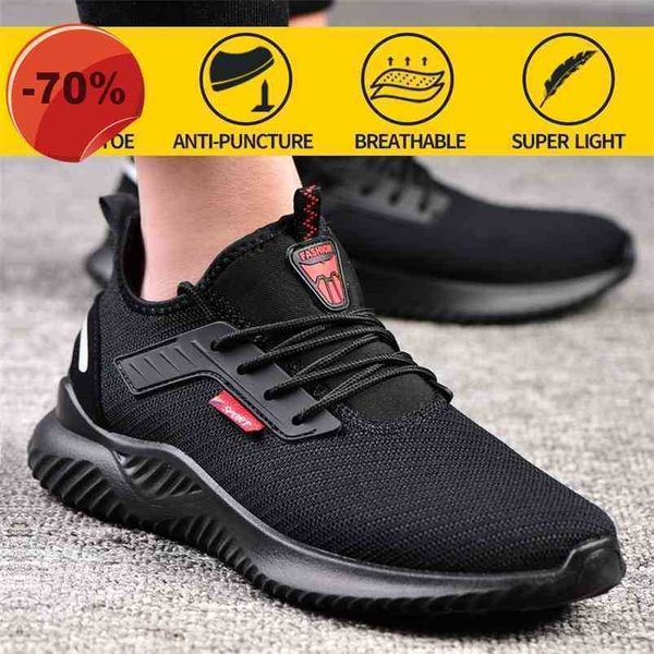 work safety shoes breathable sneakers boots anti-smashing steel toe puncture proof construction lightweight air light 210820 men women, Black;brown
work safety shoes breathable sneakers boots anti-smashing steel toe puncture proof construction lightweight air light 210820 men women, Black;brown