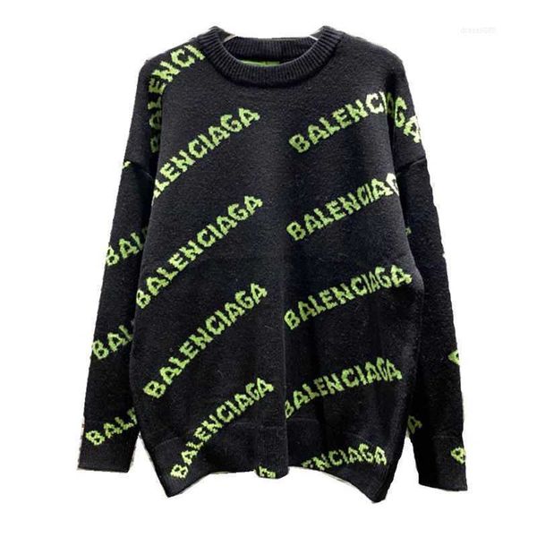 women's balencigass women cardigan sweater paris woolen men's style couple casual loose round neck spring screen full printed lett, White;black
women's balencigass women cardigan sweater paris woolen men's style couple casual loose round neck spring screen full printed lett, White;black