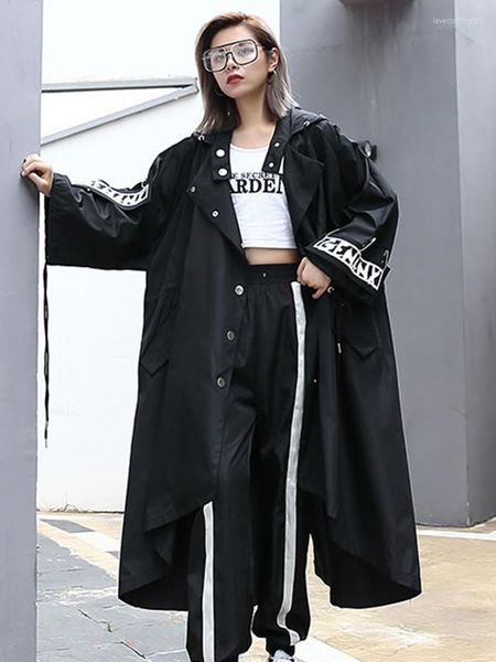 women's jackets solid trench for women hooded long sleeve patchwork drawstring print casual trenches female autumn clothing fashion, Black;brown
women's jackets solid trench for women hooded long sleeve patchwork drawstring print casual trenches female autumn clothing fashion, Black;brown