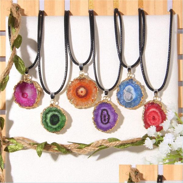 pendant necklaces rough stone crystal druzy druze pendant necklace womens summer flower bohemian adjustable leather rope necklaces dr dhufi, Silver
pendant necklaces rough stone crystal druzy druze pendant necklace womens summer flower bohemian adjustable leather rope necklaces dr dhufi, Silver