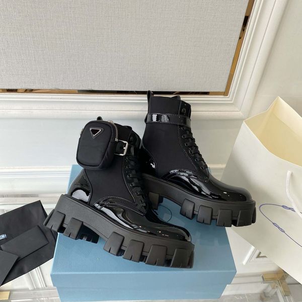 designer men women boots monolith shiny detachable nylon pouch combat shoes nylon hailf outdoor thick bottom mid-length boot 35-42, Black
designer men women boots monolith shiny detachable nylon pouch combat shoes nylon hailf outdoor thick bottom mid-length boot 35-42, Black
