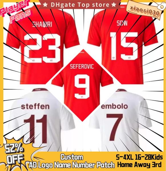 2022 world cup switzerland soccer jersey shaqiri akanji freuler seferovic inler embolo home away camisetas de futbol men kids kit football s, Black;yellow
2022 world cup switzerland soccer jersey shaqiri akanji freuler seferovic inler embolo home away camisetas de futbol men kids kit football s, Black;yellow