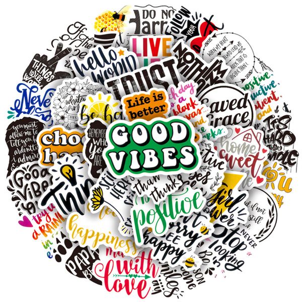 100pcs positive quote inspirational sayings stickers pack non-random car bike luggage sticker lapskateboard motor water bottle decal c252
100pcs positive quote inspirational sayings stickers pack non-random car bike luggage sticker lapskateboard motor water bottle decal c252