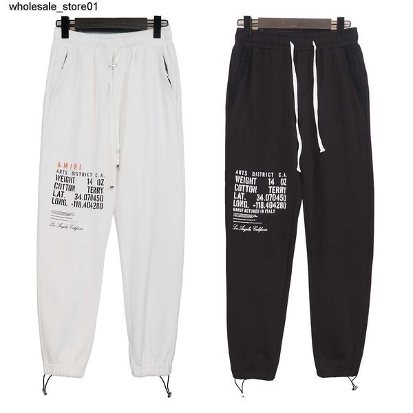 men's pants designer amirs winter new poster letter pattern drawstring casual loose men women pants, Black
men's pants designer amirs winter new poster letter pattern drawstring casual loose men women pants, Black