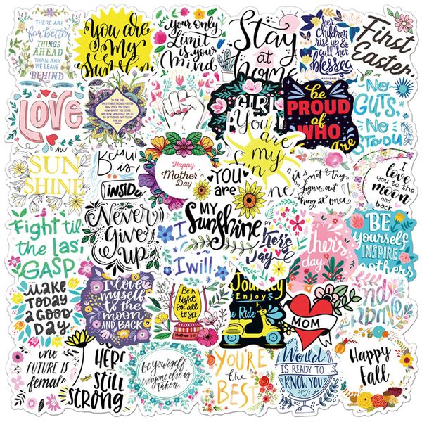 50pcs positive quote inspirational sayings stickers pack non-random car bike luggage sticker lapskateboard motor water bottle decal l5097
50pcs positive quote inspirational sayings stickers pack non-random car bike luggage sticker lapskateboard motor water bottle decal l5097