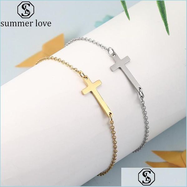 chain crucifix jesus christian tal sideways cross bracelets gold sier color stainless steel bracelet for women men charm jewelry drop dhs7i, Black
chain crucifix jesus christian tal sideways cross bracelets gold sier color stainless steel bracelet for women men charm jewelry drop dhs7i, Black