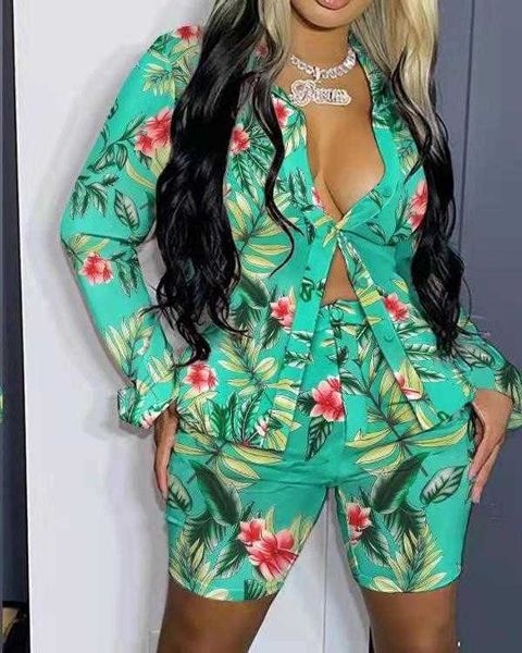 women's two piece pants 2022 women shorts two piece printed set woman floral print buttoned shirt pocket design 2 piece short sets wome, White
women's two piece pants 2022 women shorts two piece printed set woman floral print buttoned shirt pocket design 2 piece short sets wome, White