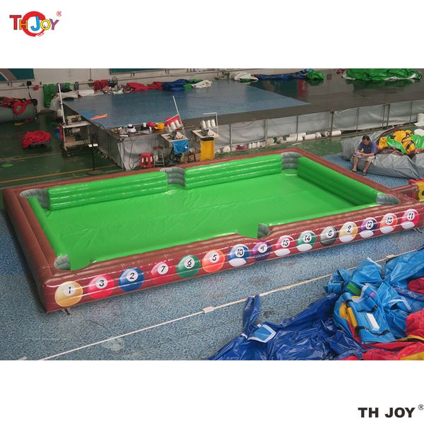 outdoor activities games 8x5m giant inflatable snooker football pool table human soccer billiards sports field for coporate events game
outdoor activities games 8x5m giant inflatable snooker football pool table human soccer billiards sports field for coporate events game