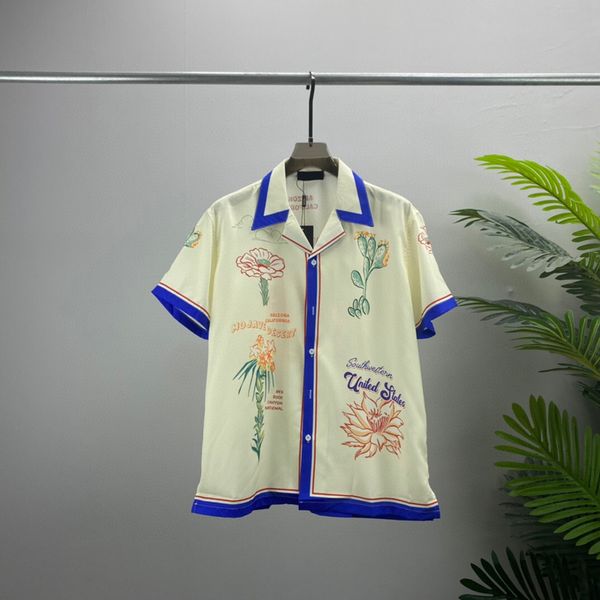 22fw europe paris tee hawaii desert floral beach silk casual shirts men women spring summer t shirt polyester short sleeve tshirt, Black;brown
22fw europe paris tee hawaii desert floral beach silk casual shirts men women spring summer t shirt polyester short sleeve tshirt, Black;brown