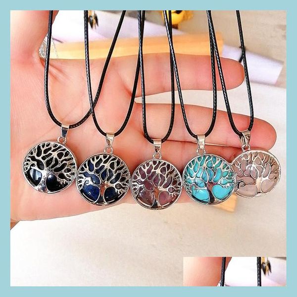 pendant necklaces tree of life reiki healing natural stone pendant necklace chakra amethyst pink rose crystal rope chain necklaces wo dhztp, Silver
pendant necklaces tree of life reiki healing natural stone pendant necklace chakra amethyst pink rose crystal rope chain necklaces wo dhztp, Silver