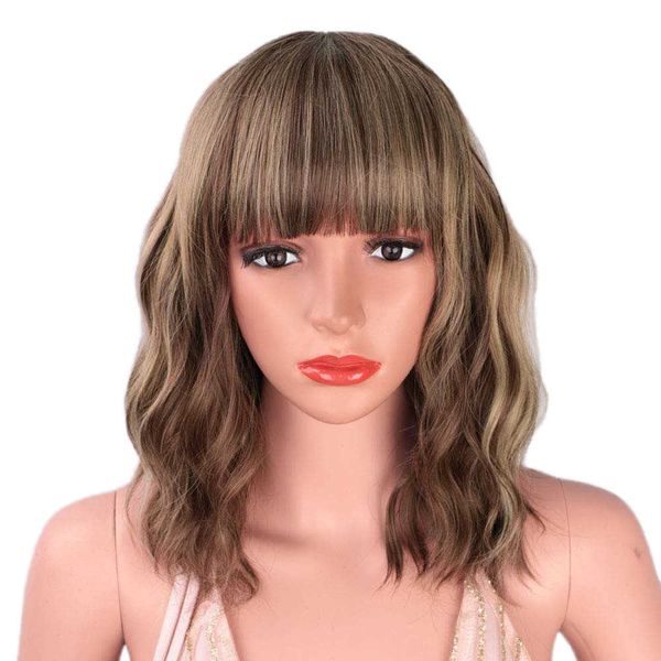 headwear hair accessories soft gluels water wave synthetic hair natural textured highlight mixed brown black short curly bob wig
headwear hair accessories soft gluels water wave synthetic hair natural textured highlight mixed brown black short curly bob wig