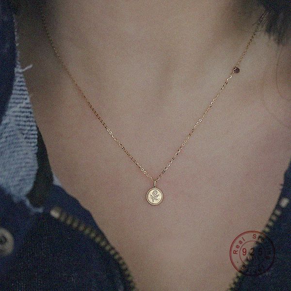 pendant necklaces hi man 925 sterling sier simple rose coin necklace women plated 14k gold european sweet love jewelry gift aliexpre smtnk, Silver
pendant necklaces hi man 925 sterling sier simple rose coin necklace women plated 14k gold european sweet love jewelry gift aliexpre smtnk, Silver