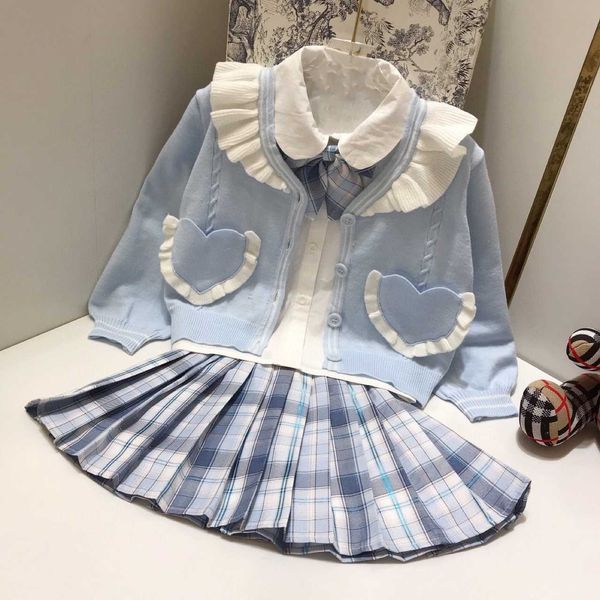 sets girls' college style autumn dress suit big children's spring, White
sets girls' college style autumn dress suit big children's spring, White