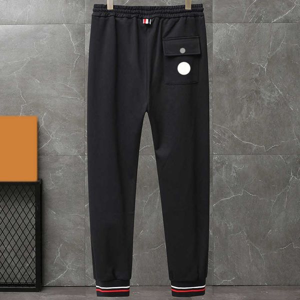 maya designer men's pants embroidered badge couples warm cargo pants cotton terry sweatpants, Black
maya designer men's pants embroidered badge couples warm cargo pants cotton terry sweatpants, Black