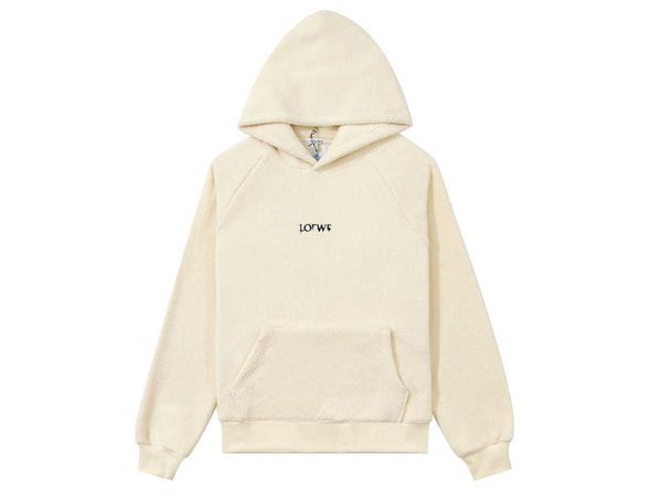 men's hoodies sweatshirts designer hoody loewss luxury sense home cotton fleece couple leather pocket embossed sports sweater men women, Black
men's hoodies sweatshirts designer hoody loewss luxury sense home cotton fleece couple leather pocket embossed sports sweater men women, Black