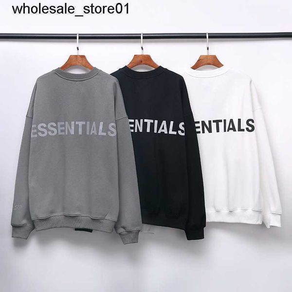 men's hoodies designer sweatshirts fashion brand essential reflective letter sweater pullover round neck thin bottomed shirt men's, Black
men's hoodies designer sweatshirts fashion brand essential reflective letter sweater pullover round neck thin bottomed shirt men's, Black