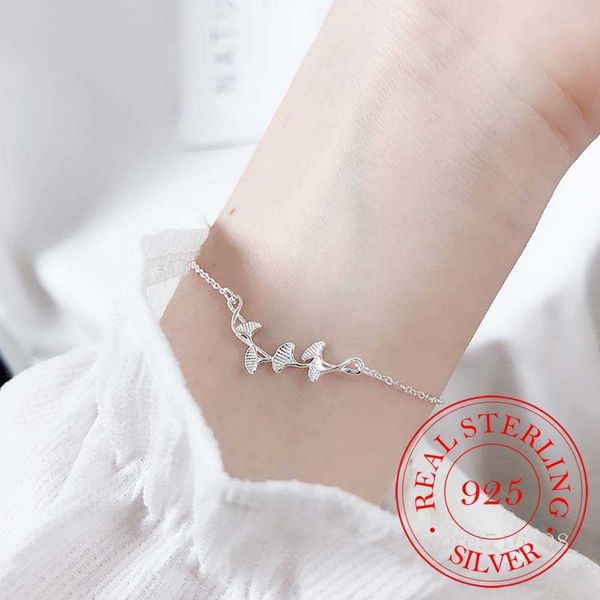 beaded strands 925 sterling silver ginkgo leaf charm bracelet for women gift elegant bracelets bangles silver jewelry l221012, Black
beaded strands 925 sterling silver ginkgo leaf charm bracelet for women gift elegant bracelets bangles silver jewelry l221012, Black