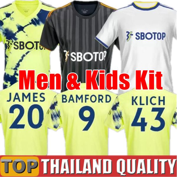 22 23 bamford away soccer jerseys raphinha harrison yellow shirt 2022 2023 james meslier player fans uniforms men kids goalkeeper football, Black;yellow
22 23 bamford away soccer jerseys raphinha harrison yellow shirt 2022 2023 james meslier player fans uniforms men kids goalkeeper football, Black;yellow