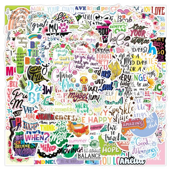 100pcs positive quote inspirational sayings stickers pack non-random car bike luggage sticker lapskateboard motor water bottle decal w870
100pcs positive quote inspirational sayings stickers pack non-random car bike luggage sticker lapskateboard motor water bottle decal w870