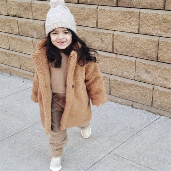 Coat Fashion Baby Girl Boy Winter Jacket Fur Thick Child Warm Sheep Like Long Loose Kid Outwear Clothes High Quality Y 323d, Brown
Coat Fashion Baby Girl Boy Winter Jacket Fur Thick Child Warm Sheep Like Long Loose Kid Outwear Clothes High Quality Y 323d, Brown