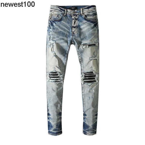 men's jeans amirs designer jeans washing water old blue cow hole patch patching skinny slim elastic legged jeans
men's jeans amirs designer jeans washing water old blue cow hole patch patching skinny slim elastic legged jeans