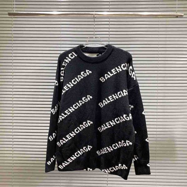 sweater new balencigass autumn winter women classic cardigan letter jacquard loose casual men's women's style 9vfh, White;black
sweater new balencigass autumn winter women classic cardigan letter jacquard loose casual men's women's style 9vfh, White;black