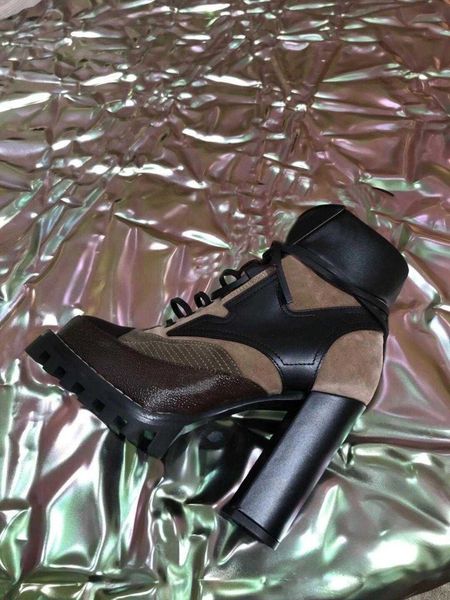high heeled martin boots autumn winter coarse heel women shoes desert boot 100% real leather zipper letter lace up fashion lady heels large, Black
high heeled martin boots autumn winter coarse heel women shoes desert boot 100% real leather zipper letter lace up fashion lady heels large, Black