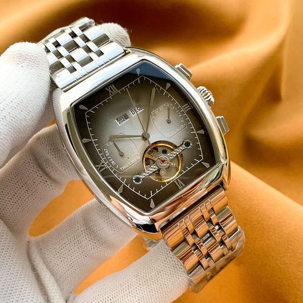 mens watch automatic mechanical watches business wristwatch 42mm stainless steel case waterproof wristwatches montre de luxe, Slivery;brown
mens watch automatic mechanical watches business wristwatch 42mm stainless steel case waterproof wristwatches montre de luxe, Slivery;brown