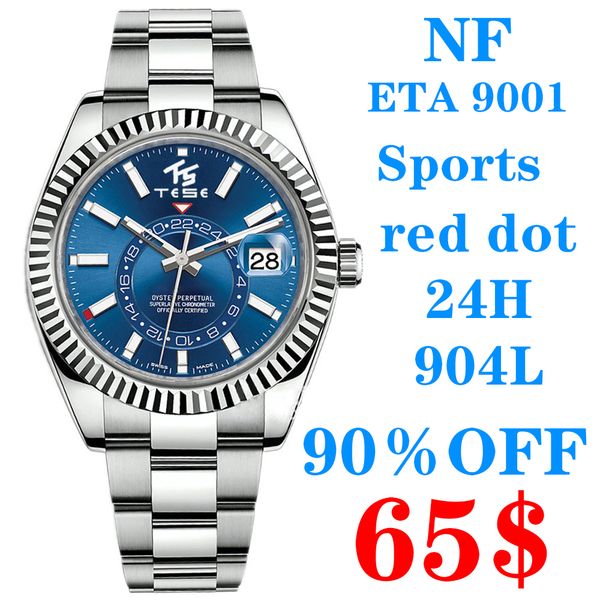 nf dr luxury mens female sports watch sky dwe red dot 24h eta 9001 automatic mechanical multifunction watch 316l 904l watches dual time zone, Slivery;golden
nf dr luxury mens female sports watch sky dwe red dot 24h eta 9001 automatic mechanical multifunction watch 316l 904l watches dual time zone, Slivery;golden