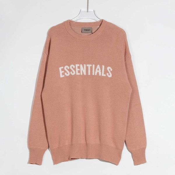 women's sweaters essential designer double thread raspberry powder knitting round neck sweater american casual loose sweater for men wo, White;black
women's sweaters essential designer double thread raspberry powder knitting round neck sweater american casual loose sweater for men wo, White;black