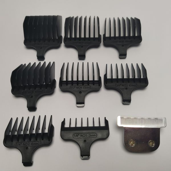 1pcs razor t-blade & 8pcs hair clipper comb #1- #8 cutting 3-25mm replacement for 9816-200 9818l 9837 9854 9854l 9894 9884
1pcs razor t-blade & 8pcs hair clipper comb #1- #8 cutting 3-25mm replacement for 9816-200 9818l 9837 9854 9854l 9894 9884