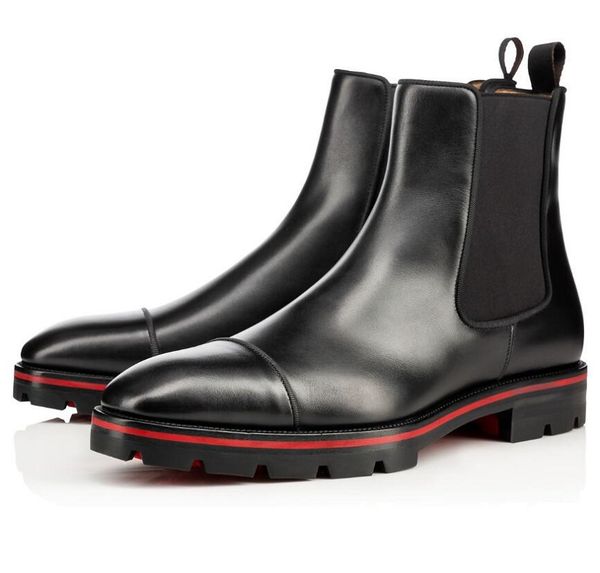 brand winter men boots red botto melon spikes ankle boot suede & calfskin grained leathers motorcycle booty lug sole fashion booties origina, Black
brand winter men boots red botto melon spikes ankle boot suede & calfskin grained leathers motorcycle booty lug sole fashion booties origina, Black