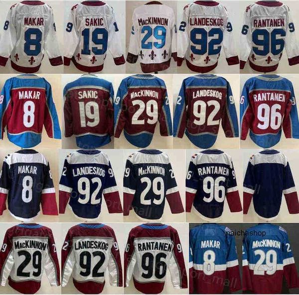 men reverse retro ice hockey 8 cale makar jersey 29 nathan mackinnon 92 gabriel landeskog 96 mikko rantanen 19 joe sakic blue white red team, Black
men reverse retro ice hockey 8 cale makar jersey 29 nathan mackinnon 92 gabriel landeskog 96 mikko rantanen 19 joe sakic blue white red team, Black