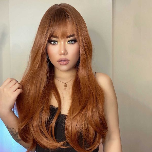 headwear hair accessories yue red brown copper ginger long straight synthetic wigs for women natural wave wigs with bangs heat ristant cospl
headwear hair accessories yue red brown copper ginger long straight synthetic wigs for women natural wave wigs with bangs heat ristant cospl