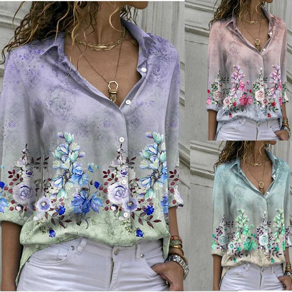 2022 autumn vintage print chiffon shirt women button up lady loose long sleeve blouse women casual shirts, White
2022 autumn vintage print chiffon shirt women button up lady loose long sleeve blouse women casual shirts, White
