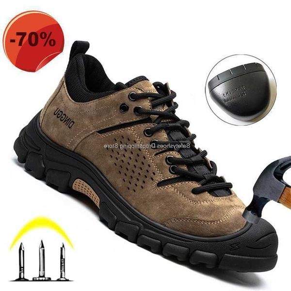 men's work shoes men steel toe breathable rubber anti-smash work safety boots industrial security man boots male safety shoes 220212, Black;brown
men's work shoes men steel toe breathable rubber anti-smash work safety boots industrial security man boots male safety shoes 220212, Black;brown