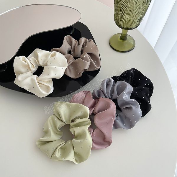 korean woman exquisite silk drilling elastics hair band solid color scrunchies hair ties girl ponytail holder hair accessories, Slivery;white
korean woman exquisite silk drilling elastics hair band solid color scrunchies hair ties girl ponytail holder hair accessories, Slivery;white