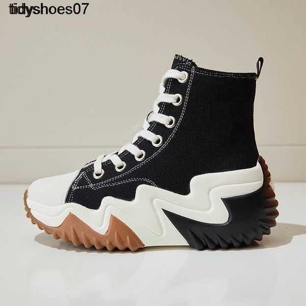 2022 super new autumn muffin shoes wave high profile thick soled canvas shoes women's casual ins trend, Black
2022 super new autumn muffin shoes wave high profile thick soled canvas shoes women's casual ins trend, Black