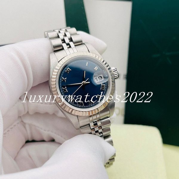 designer watches super v5 quality blue roman 31mm fluted bezel stainless steel 2813 movement automatic ladies fashion wristwatch, Slivery;brown
designer watches super v5 quality blue roman 31mm fluted bezel stainless steel 2813 movement automatic ladies fashion wristwatch, Slivery;brown