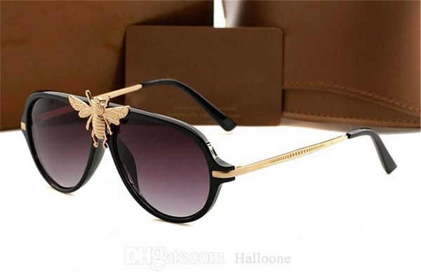 1885 big bee designer sunglasses men luxury eyeglasses brand outdoor shades pc frame fashion classic lady sun glasses mirrors for women, White;black
1885 big bee designer sunglasses men luxury eyeglasses brand outdoor shades pc frame fashion classic lady sun glasses mirrors for women, White;black
