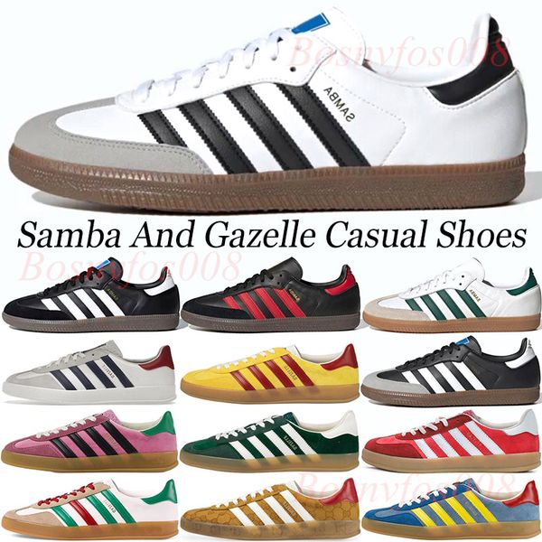 samba men women casual shoes gazelle sneakers running shoe black white gum manchester united mexico green red trainers 36-45
samba men women casual shoes gazelle sneakers running shoe black white gum manchester united mexico green red trainers 36-45