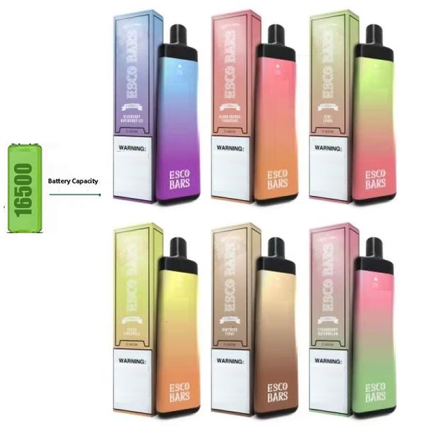 16500 battery esco bars mega disposable battery 5000 puffs vape pen 600mah rechargeable 14ml pre-filled vapor mesh coil cartridge pod device
16500 battery esco bars mega disposable battery 5000 puffs vape pen 600mah rechargeable 14ml pre-filled vapor mesh coil cartridge pod device