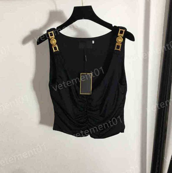 womens t-shirts metal shoulder button slim fit cool tanks summer comfort luxury designer casual women clothing 0912, White
womens t-shirts metal shoulder button slim fit cool tanks summer comfort luxury designer casual women clothing 0912, White