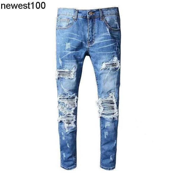 men's jeans amirs designer brand preferential cotton bullet men's slim fit style denim pants, Blue
men's jeans amirs designer brand preferential cotton bullet men's slim fit style denim pants, Blue