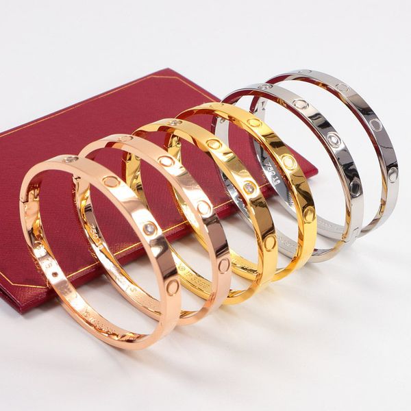 love screw bracelet designer bracelets luxury jewelry women bangle fashion accessories titanium steel alloy gold-plated never fade not aller, Black
love screw bracelet designer bracelets luxury jewelry women bangle fashion accessories titanium steel alloy gold-plated never fade not aller, Black