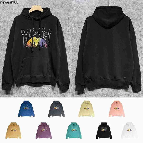 men's hoodies sweatshirts designer long term fashion brand amirs rabbit rainbow print hoodie pure cotton casual men's, Black
men's hoodies sweatshirts designer long term fashion brand amirs rabbit rainbow print hoodie pure cotton casual men's, Black